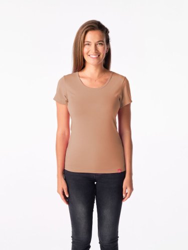 CityZen Breda dámske bavlnené tričko, pralinková