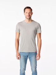 CityZen Davos pánské tričko slim fit šedá melanž