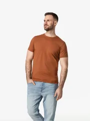 CityZen Davos pánske tričko slim fit škoricové