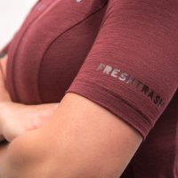 FRESH TRASH WOMEN´S, Lite Merino  Jersey, merlot red
