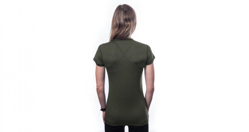 Sensor Merino Air dámské triko krátký rukáv, olive green