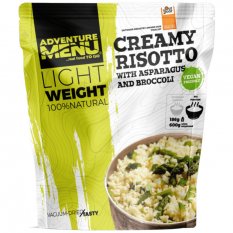 AdventureMenu Lightweight Velká porce Krémové rizoto s chřestem a brokolicí - Vegan 186 g