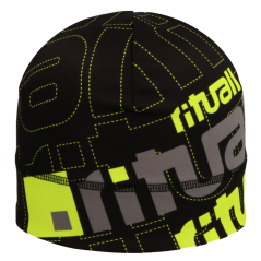 Rituall jarná čiapka RITUALL, čierna/fluo žltá