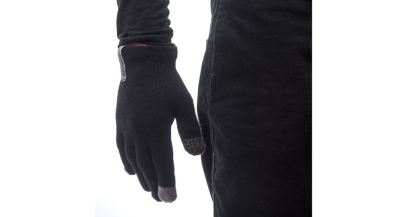 Sensor Merino rukavice černá - Velikost: S-M