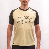 FRESH TRASH MEN´S, Horizon short sleeve tee sand/black
