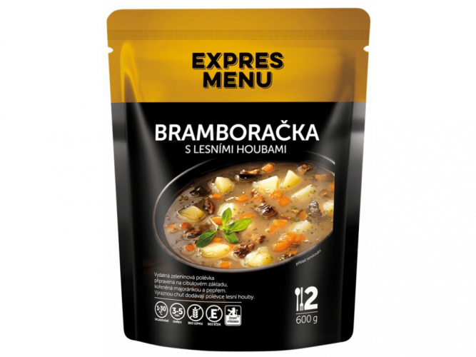 Expres menu Bramboračka s lesními houbami, 2 porce - 600g