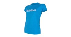 Sensor Merino Active PT Mountains dámske tričko krátký rukav, modrá