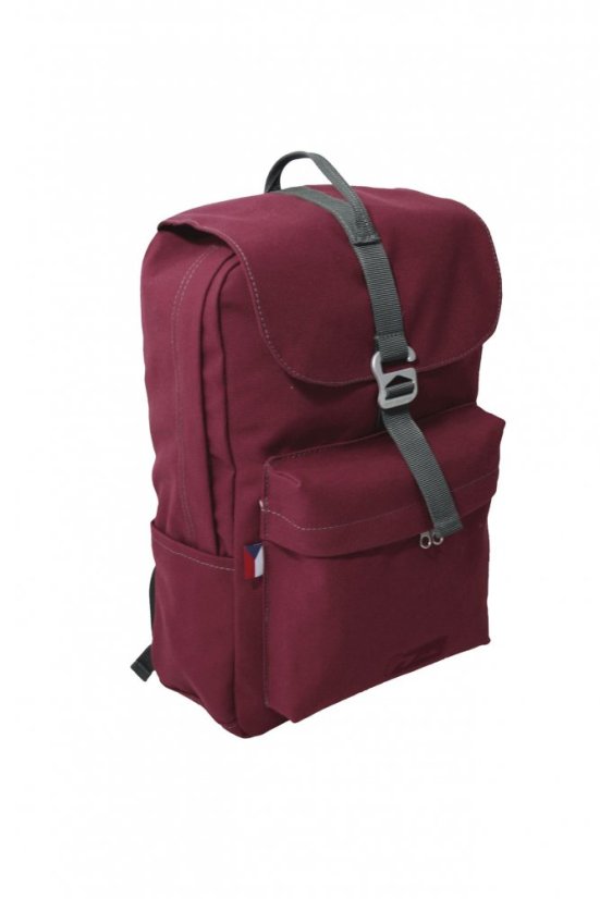 Doldy Městský batoh DEE BAG FLAP 18l vínová