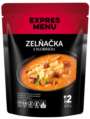 Expres menu Zelňačka s klobásou, polévka - 2 porce, 600g
