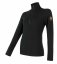 Sensor Merino Extreme Dámské tričko dlouhý rukáv, zip, černá