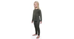 Sensor Merino Air dětské spodky set tričko+spodky olive green