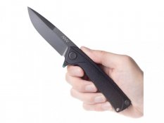 ANV Knives zavírací nůž Z100 BB DLC liner lock GRN black, plain edge