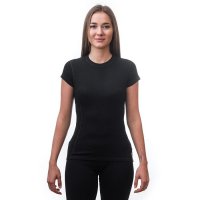 Sensor Merino Double face dámské tričko krátký rukáv, černé