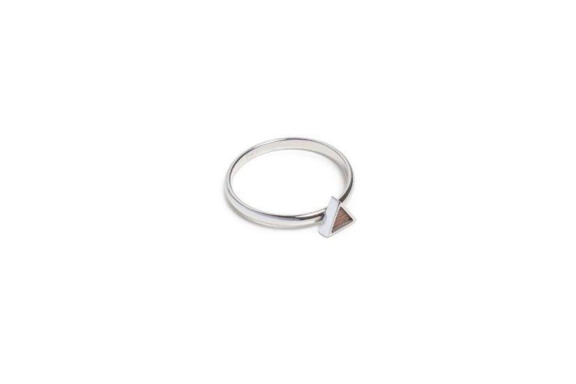 BeWooden Prsten Argenti Triangle Ring