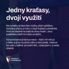 Sensor Cyklo Helium Plus size dámské cyklo kraťasy volné růžové