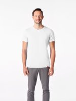 CityZen Davos, pánske tričko slim fit, biele