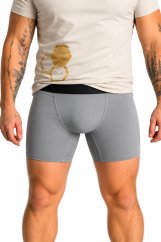 GoldBee Boxerky dlouhé, grey