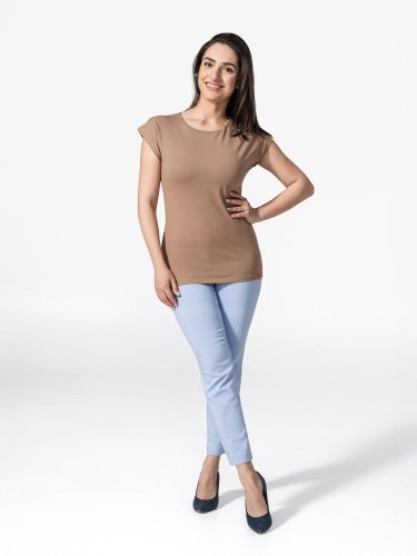 CityZen ALTA dámské bavlněné tričko s kimonovým rukávem, pralinkové