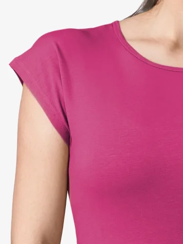 CityZen Alta dámské bavlněné triko kimonový rukáv purpurové