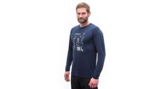 SENSOR MERINO ACTIVE PT OUTSIDE pánske tričko s dlhým rukávom deep blue