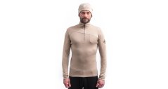 Sensor Merino Extreme Up pánská mikina dl. rukáv zip almond beige