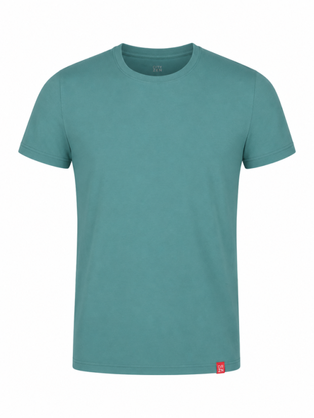 CityZen Davos Pánské tričko slim fit mineralně modré