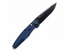 ANV Knives zavírací nůž A100 MA DLC, A lock ,GRN, modrý plain edge