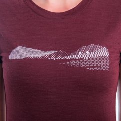 Sensor Merino Air PT Hills Dámské triko dlouhý rukáv port red