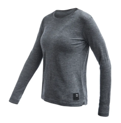 Sensor Merino Lite – dámské triko dl. rukáv, anthracite gray