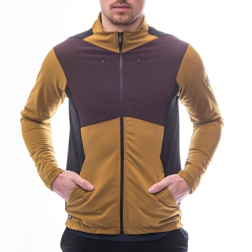 FRESH TRASH MEN´S, Cross point jacket golden/wine/black