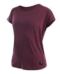 Sensor Merino Air Traveller dámské tričko krátký rukáv Port red