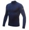 Sensor Merino Active pánské triko dlouhý rukáv, zip deep blue