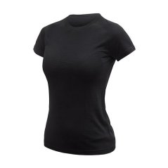 Sensor Merino Active, no logo, dámské tričko krátký rukáv, černá