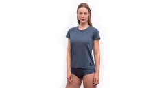 Sensor Merino Lite dámské triko krátký rukáv mottled blue