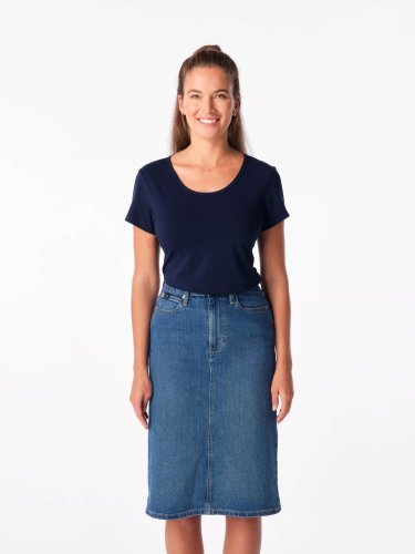 CityZen Breda dámske bavlnené tričko, navy