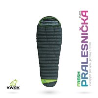 KWAK Spací pytel Fresh Pralesnička FL170, černá, levý zip