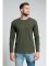 CityZen Cali pánské bavlněné triko dlouhý rukáv Dark khaki