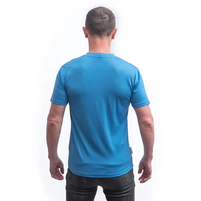 Sensor Merino Active Relief – pánské triko kr. rukáv, modrá