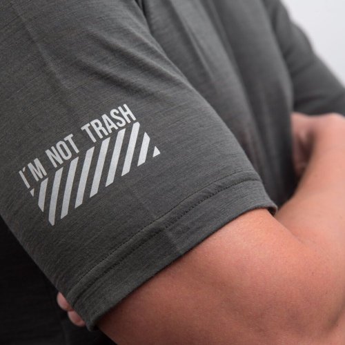 FRESH TRASH MEN´S, Lite merino pocket jersey olive green/black