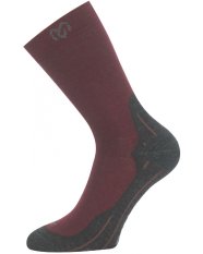 Lasting WHI merino ponožky – vínové