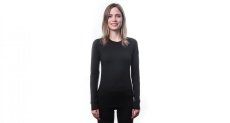Sensor Merino Air dámské triko dlouhý rukáv, černé