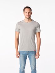 Pánské tričko CityZen DAVOS Slim Fit šedá melanž