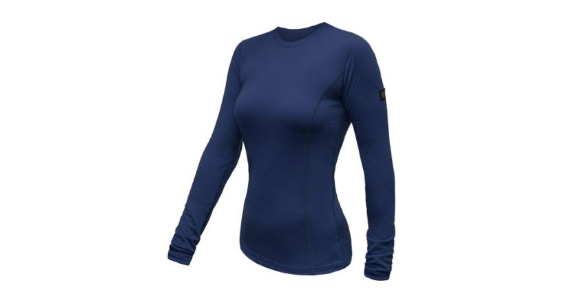 Sensor Merino Active dámské tričko s dlouhým rukávem, Deep blue