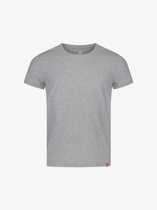 CityZen Davos pánske tričko slim fit sivá melanž