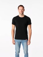 CityZen Davos, pánske tričko slim fit, čierne