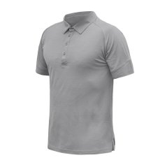 Sensor Merino Active Polo Pánské tričko krátký rukáv-šedá