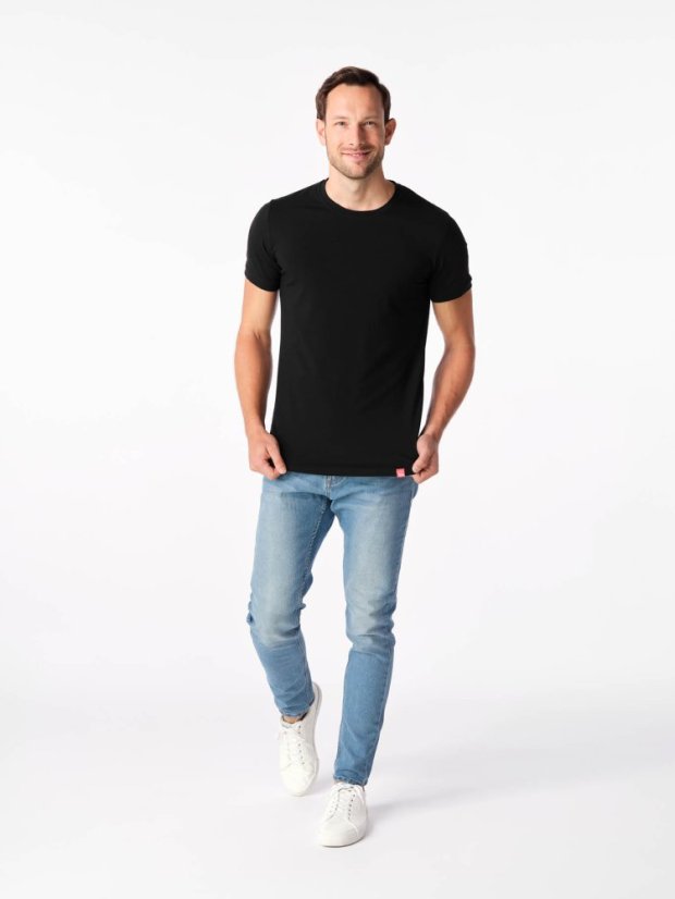 CityZen Davos pánské tričko slim fit černé