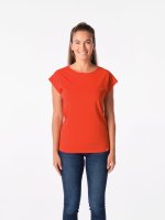 CityZen ALTA dámské bavlněné tričko s kimonovým rukávem, ohnivě oranžové