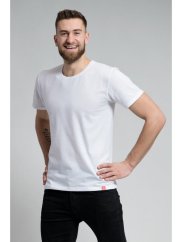 CityZen Agen pánské triko krátký rukáv, s kulatým výstřihem, bílé