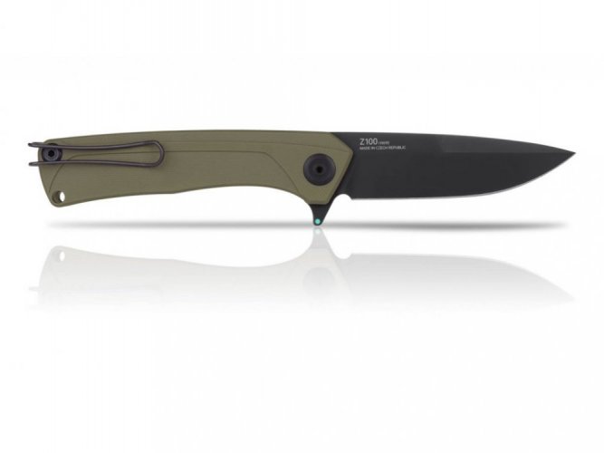 ANV Knives zavírací nůž Z100 DLC linerlock olivová G-10